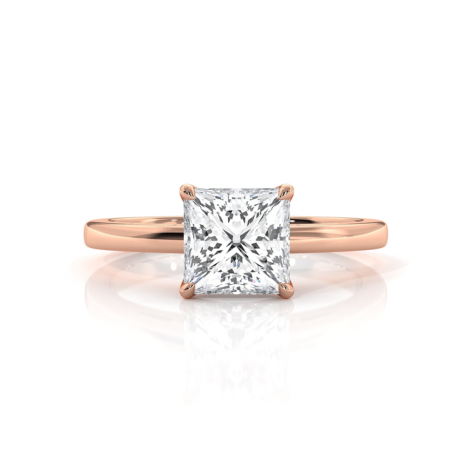 4.5g Lab Grown Diamond 6 Prong Solitaire Engagement Setting IGI Certified Ring 1.00 Ctw.
